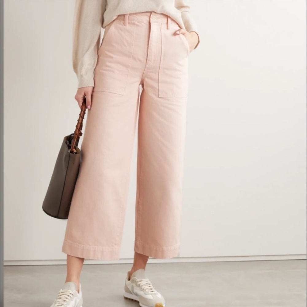 Alex Mill Wide-Leg Jeans in Light Pink EUC size 8